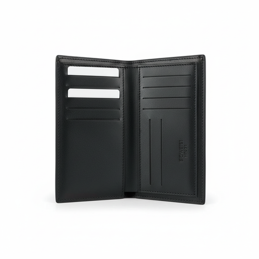 Premium Black Men Long Wallet