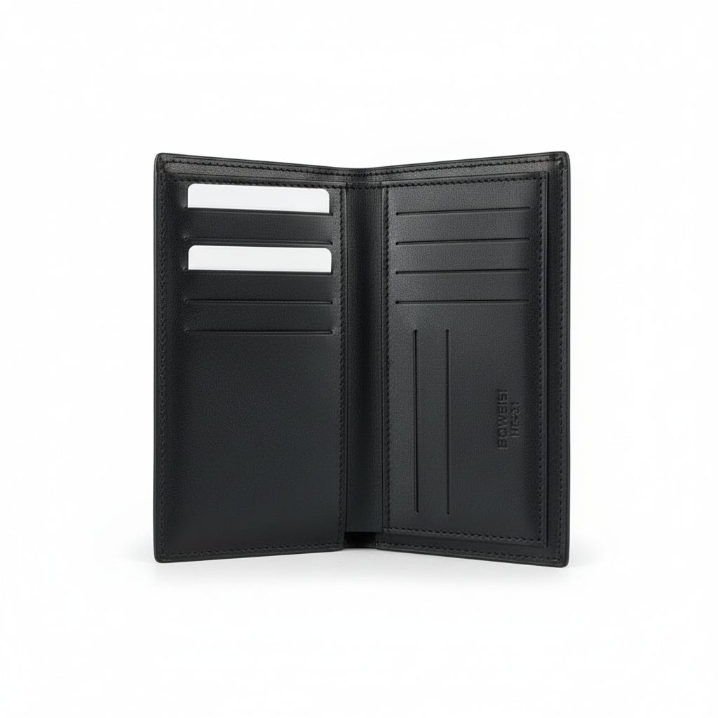 Premium Black Men Long Wallet