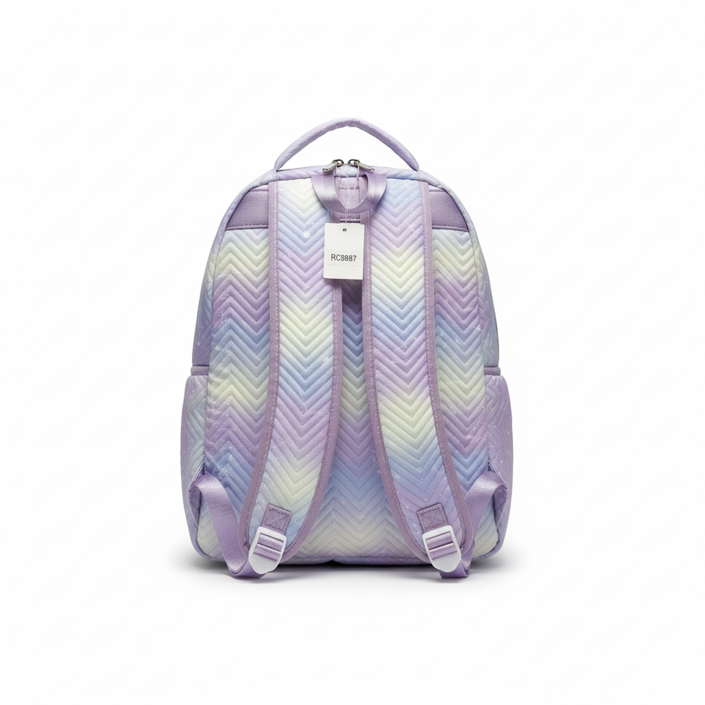 Girls Pastel Star School Backpack
