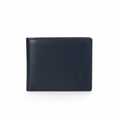 navy blue leather wallet for men

